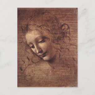 Carte Postale Madame des cheveux Disheveled