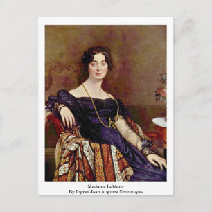 Carte Postale Madame Leblanc Par Ingres Jean Auguste Dominique