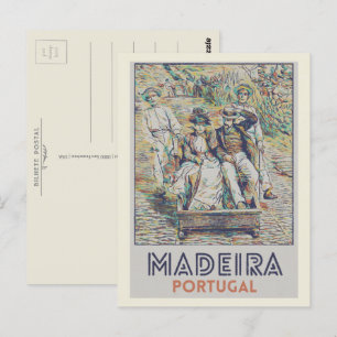 Carte Postale Madeira carreiros do monte illustration Portugal