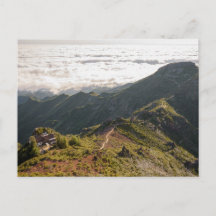 Madeira PR 1.2 Pico Ruivo Mountain View Postcard