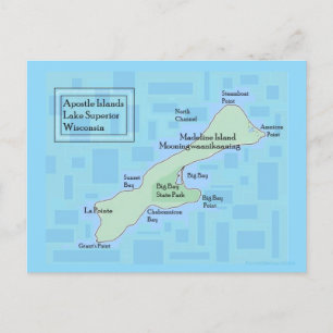 Carte postale Madeline Island 2025