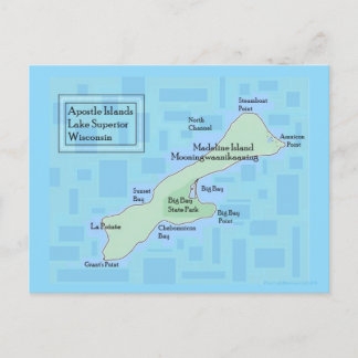 Carte postale Madeline Island 2025