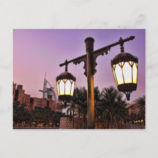 Carte Postale Madinat Jumaira au coucher du soleil Burj Al Arab