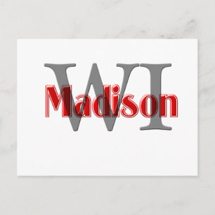 Carte Postale madison wi red
