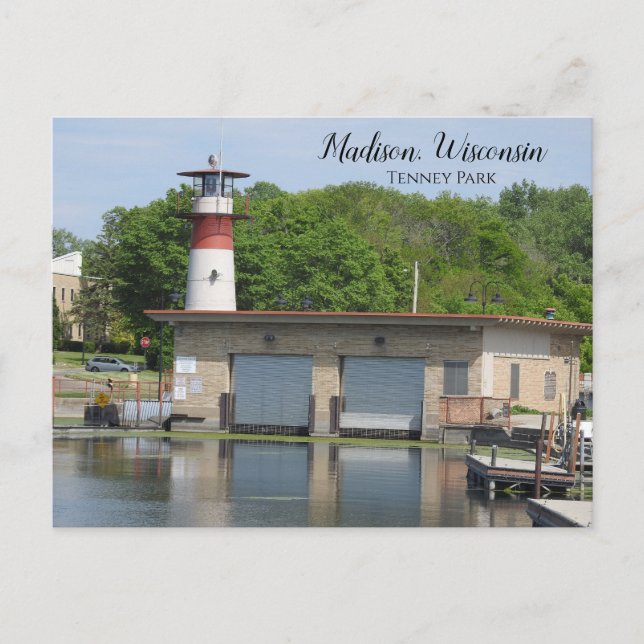 Carte Postale Madison, Wisconsin Tenney Park Photographie (Devant)
