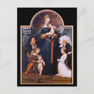 Carte Postale Madone de Darmstadt, Holbein le Jeune
