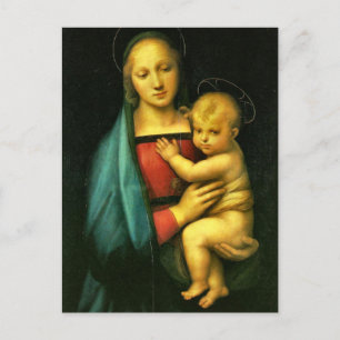 Carte Postale Madone et Enfant de Raphaël
