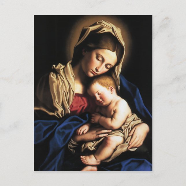 Carte Postale Madonna and child (Devant)