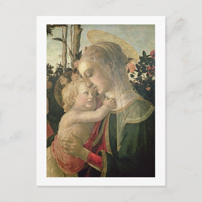 Carte Postale Madonna and Child with St John the Baptist, detai (Devant)