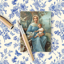 Carte postale Madonna bleu