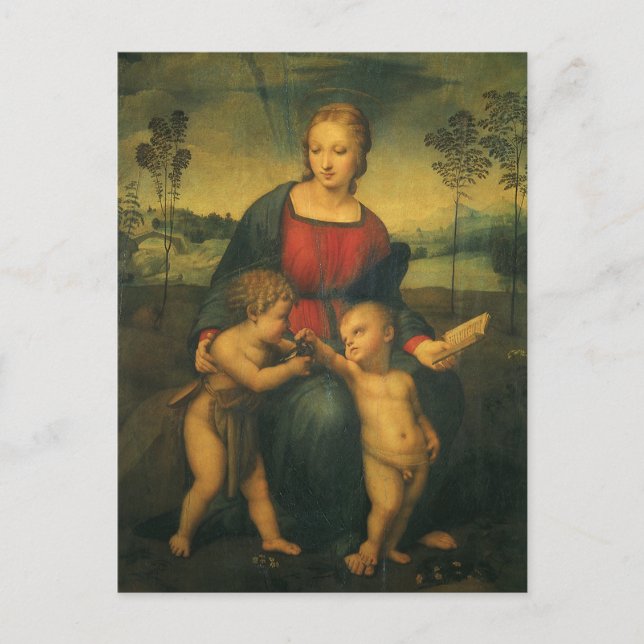 Carte Postale Madonna du Goldfinch par Raphael Sanzio (Devant)