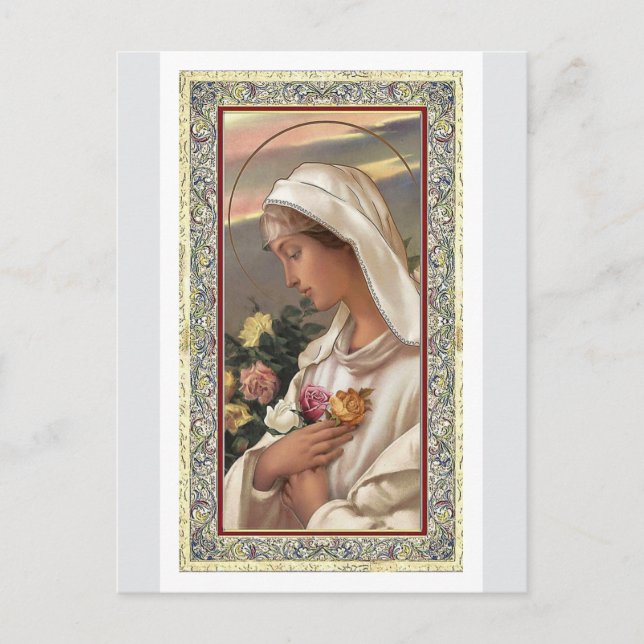 Carte Postale Madonna en blanc (Devant)