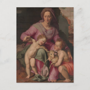 Carte Postale Madonna & Enfant avec Saint Jean le Baptiste
