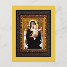 Carte postale Madonna et Child Fine Art Holiday