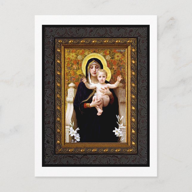 Carte postale Madonna et Child Holiday (Devant)
