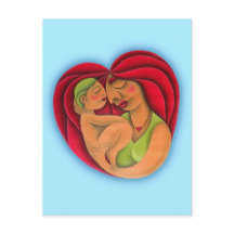 Madre y su hijo pintura óleo arte. Maman.