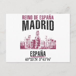Carte Postale Madrid