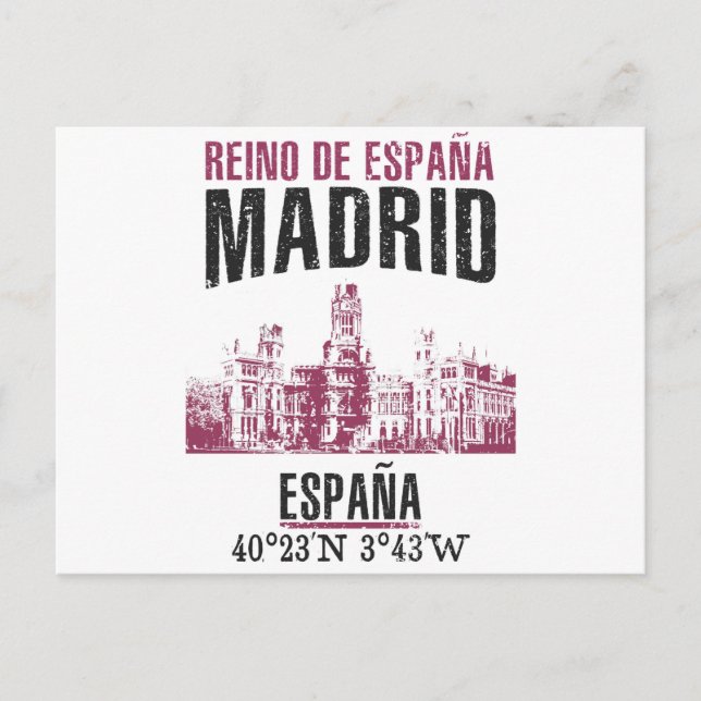 Carte Postale Madrid (Devant)