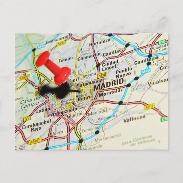 Carte Postale Madrid, Espagne (Devant)