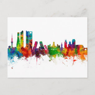 Carte Postale Madrid Espagne Skyline