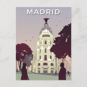 Carte Postale Madrid Espagne vintage voyage espana espagnol