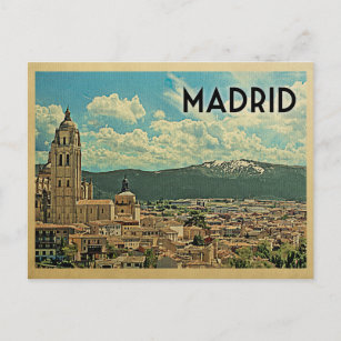 Carte Postale Madrid Postcard Espagne Vintage voyage
