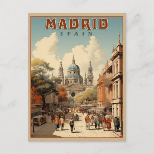 Carte Postale Madrid vintage, Espagne
