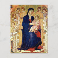 Maestà, détail de Madonna et Enfant sur le trône