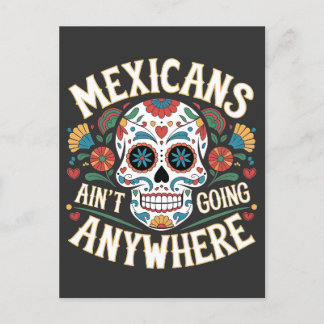 Carte Postale MAGA Mexicains ne vont nulle part dans le crâne de