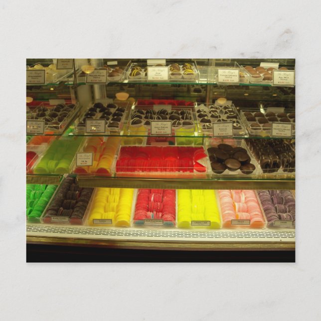 Carte Postale Magasin de bonbons vintage (Devant)