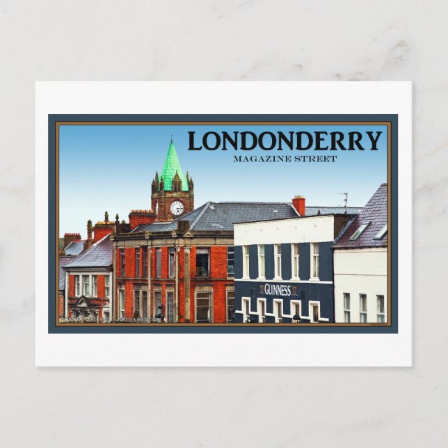 Carte Postale Magazine Street à Londonderry (Devant)