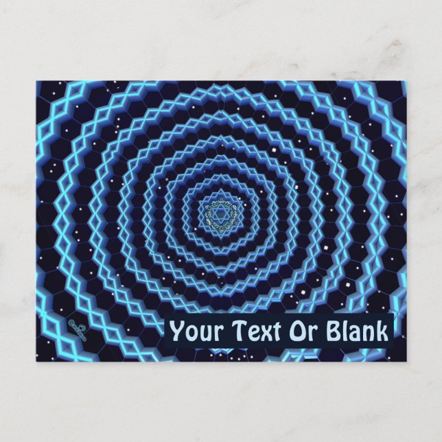 Carte Postale Magen David Et Diamants (Devant)