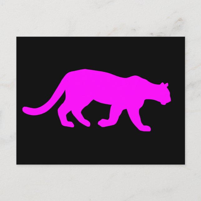 Carte postale Magenta Cougar Puma Wildlife (Devant)