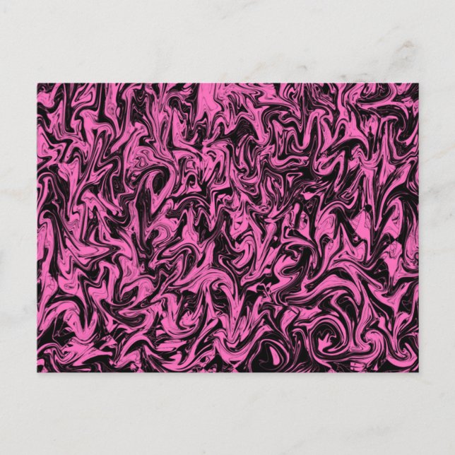 Carte Postale Magenta et spirale noire (Devant)