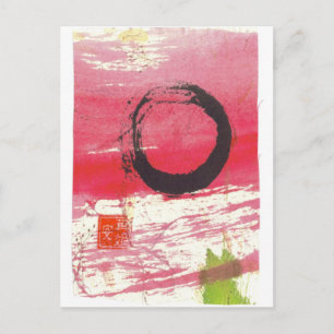 Carte postale Magenta Zen Circle