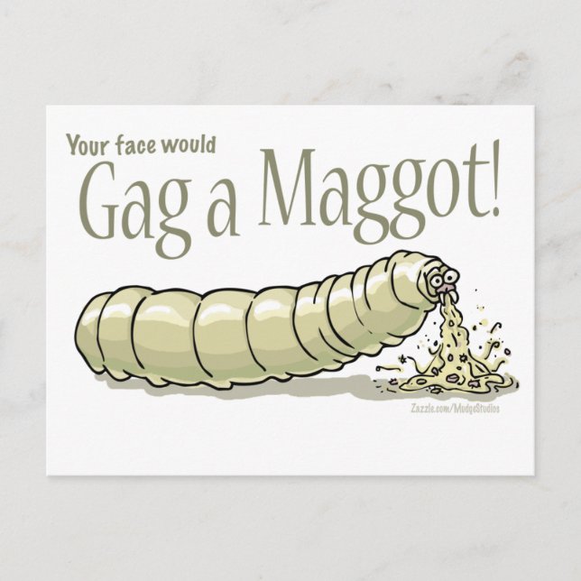 Carte Postale maggot_gag_zazzle (Devant)