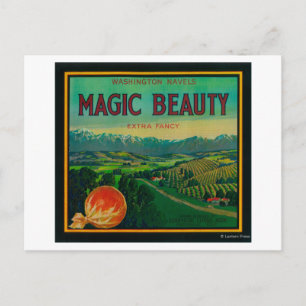 Carte Postale Magic Beauty Orange LabelPorterville, CA