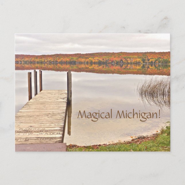 carte postale/"Magic Michigan"/Lime Lake/Leelanau  (Devant)