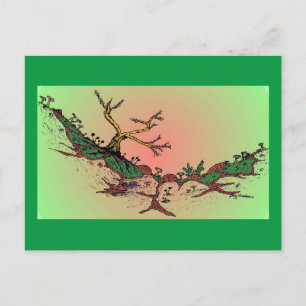 Carte postale Magic Valley Daytime Art - Vert, Ros