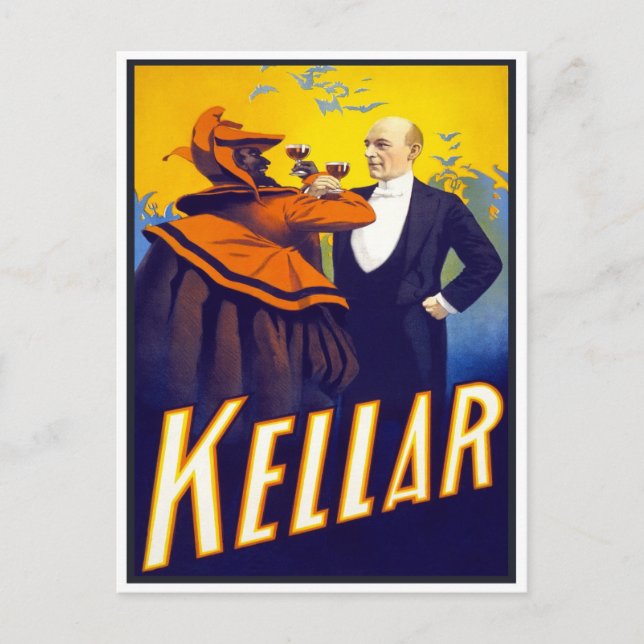 Carte Postale Magicien Kellar, 1899 (Devant)