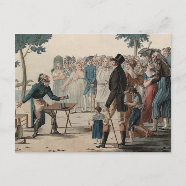 Carte Postale Magicien ou illusionniste français Imprimer (Devant)