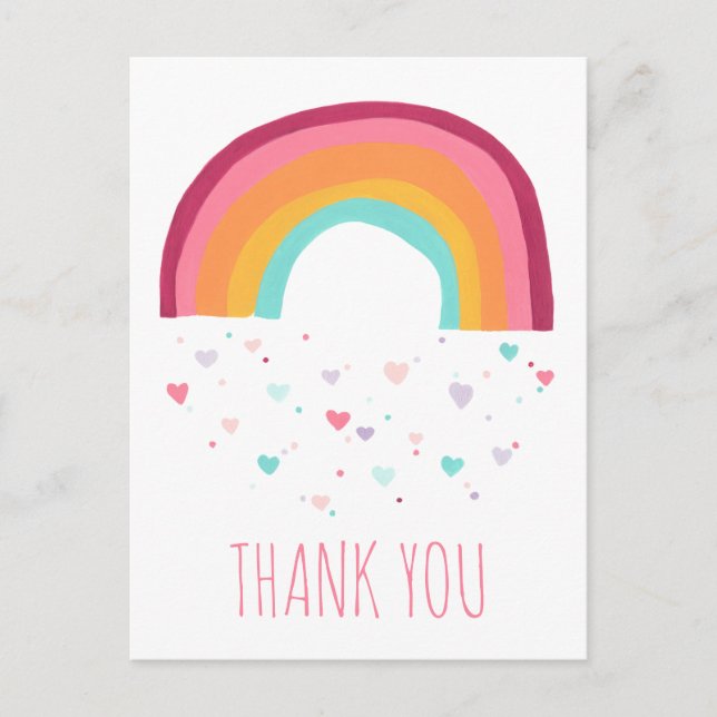 Carte Postale Magie Arc-en-ciel de Joie - Merci (Devant)