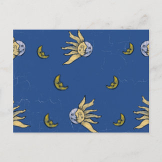 Carte Postale Magie Céleste Bleue Ciel Whimsigoth