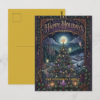 Carte Postale Magique Noël Joyuses Fêtes