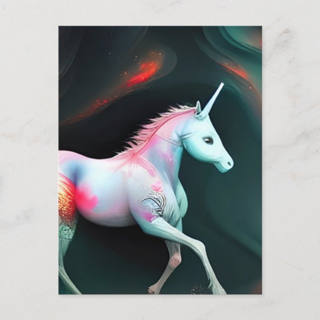 Carte postale Magique Unicorn (Devant)
