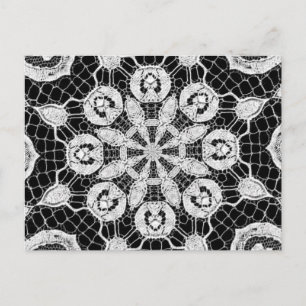 Carte Postale Magnifique dentelle Motif d'art Abstrait