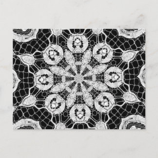Carte Postale Magnifique dentelle Motif d'art Abstrait