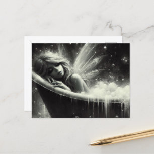 Carte Postale Magnifique Fairy endormi dans la baignoire