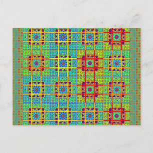 Carte Postale Magnifique jolie maya ethnique Imprimer design vec