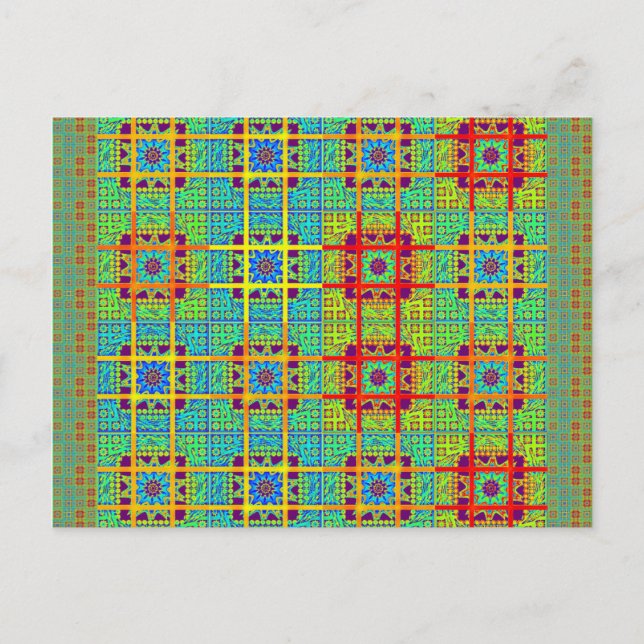 Carte Postale Magnifique jolie maya ethnique Imprimer design vec (Devant)